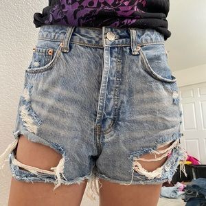 Grey Bandit Jean Shorts